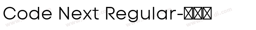Code Next Regular字体转换